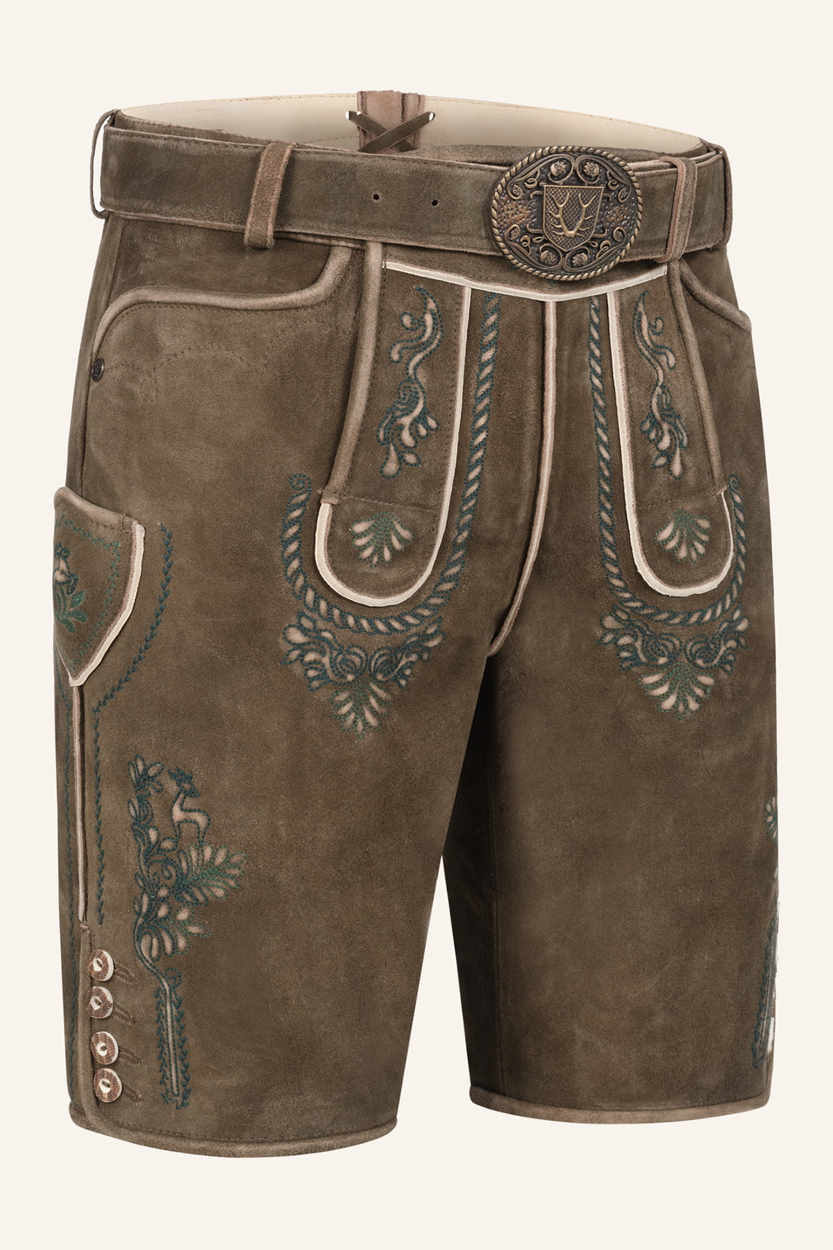 Lederhose Cailan mit Gürtel