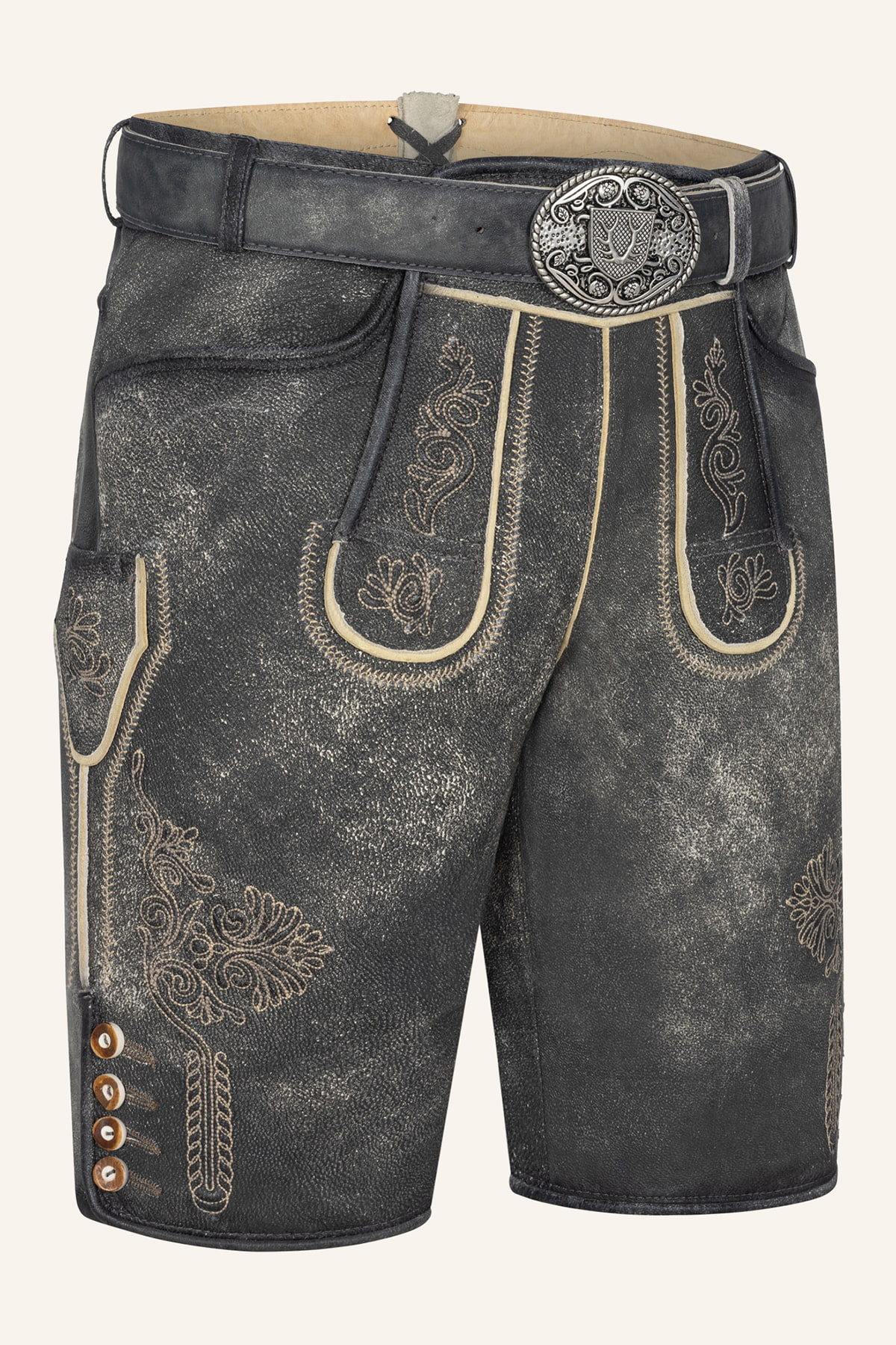 Lederhose Kieran mit Gürtel
