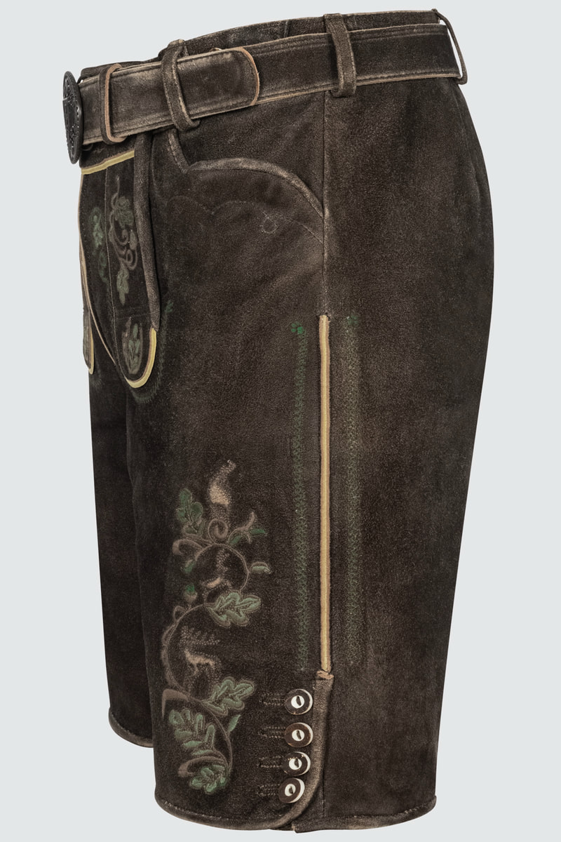 Lederhose Adreon mit Gürtel