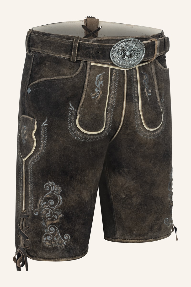 Lederhose Gideon mit Gürtel