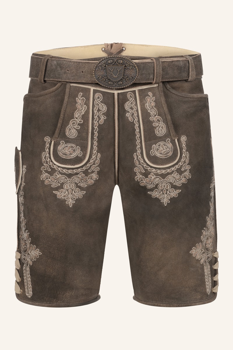 Lederhose Olias mit Gürtel