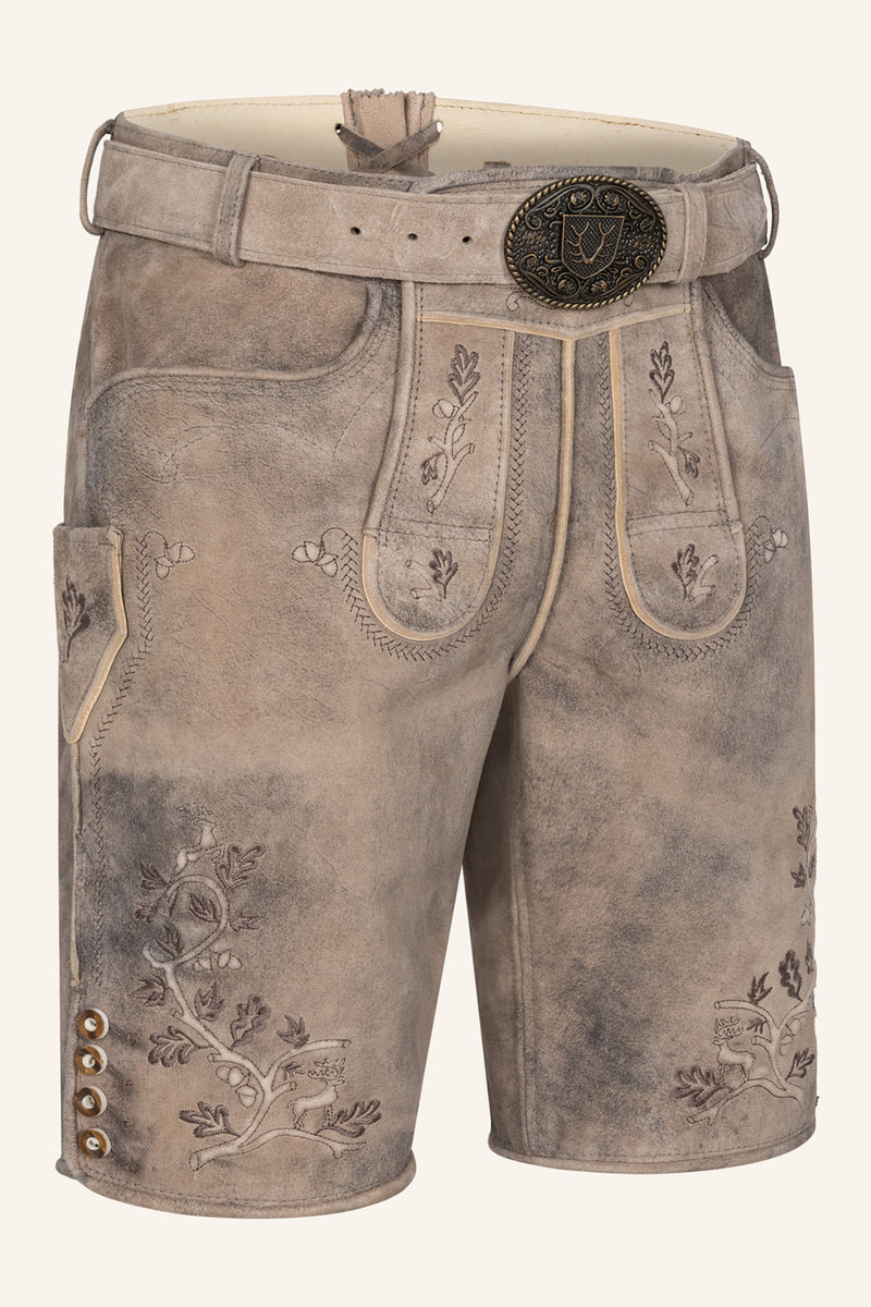Lederhose Berno mit Gürtel