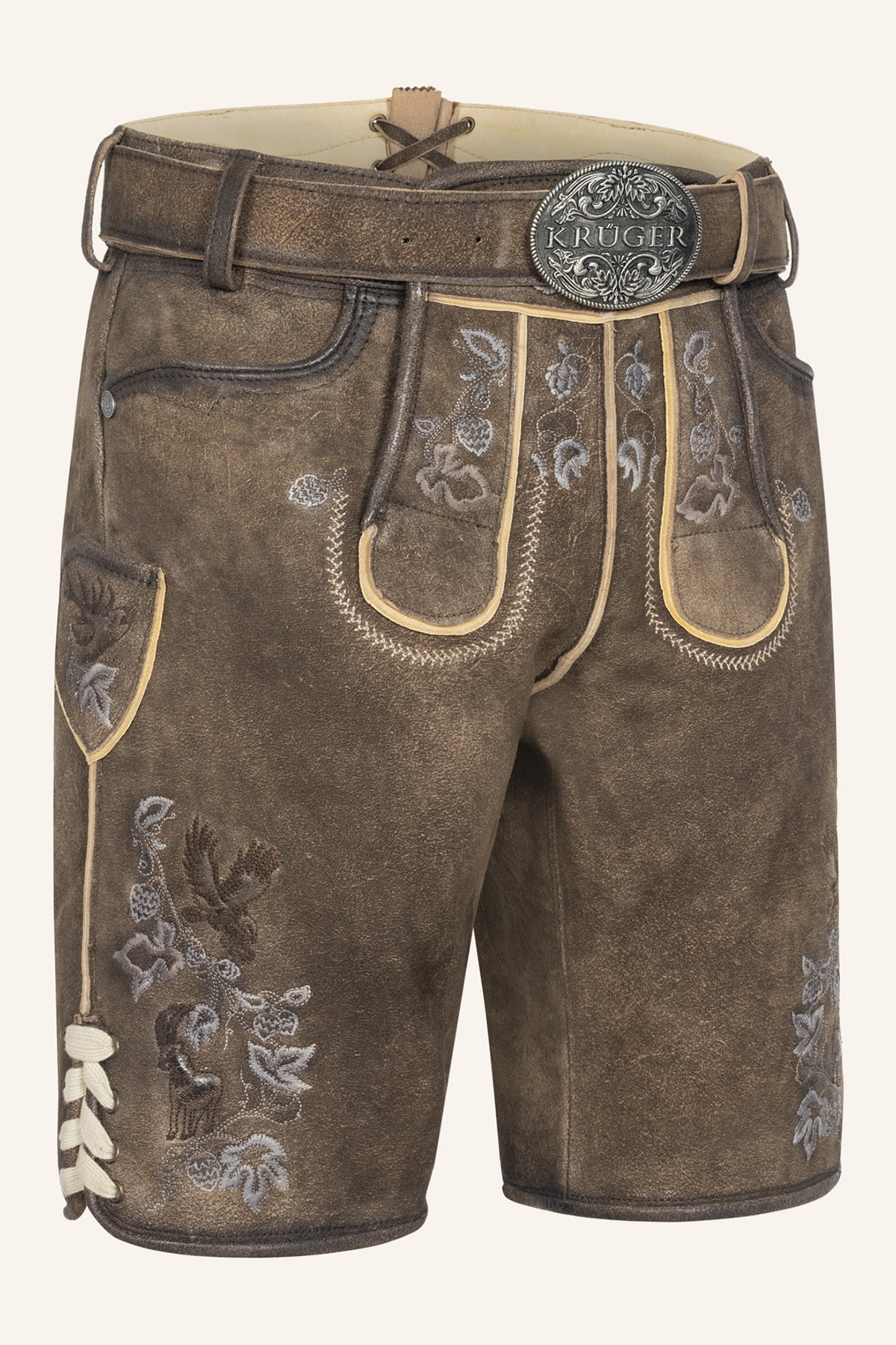 Lederhose Ulli mit Gürtel