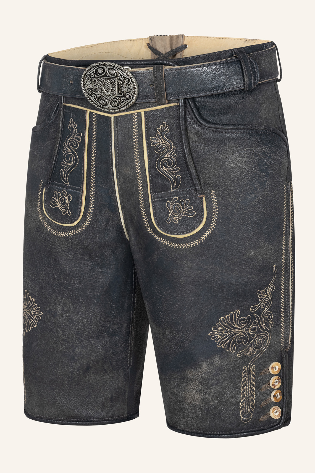 Lederhose Austin mit Gürtel