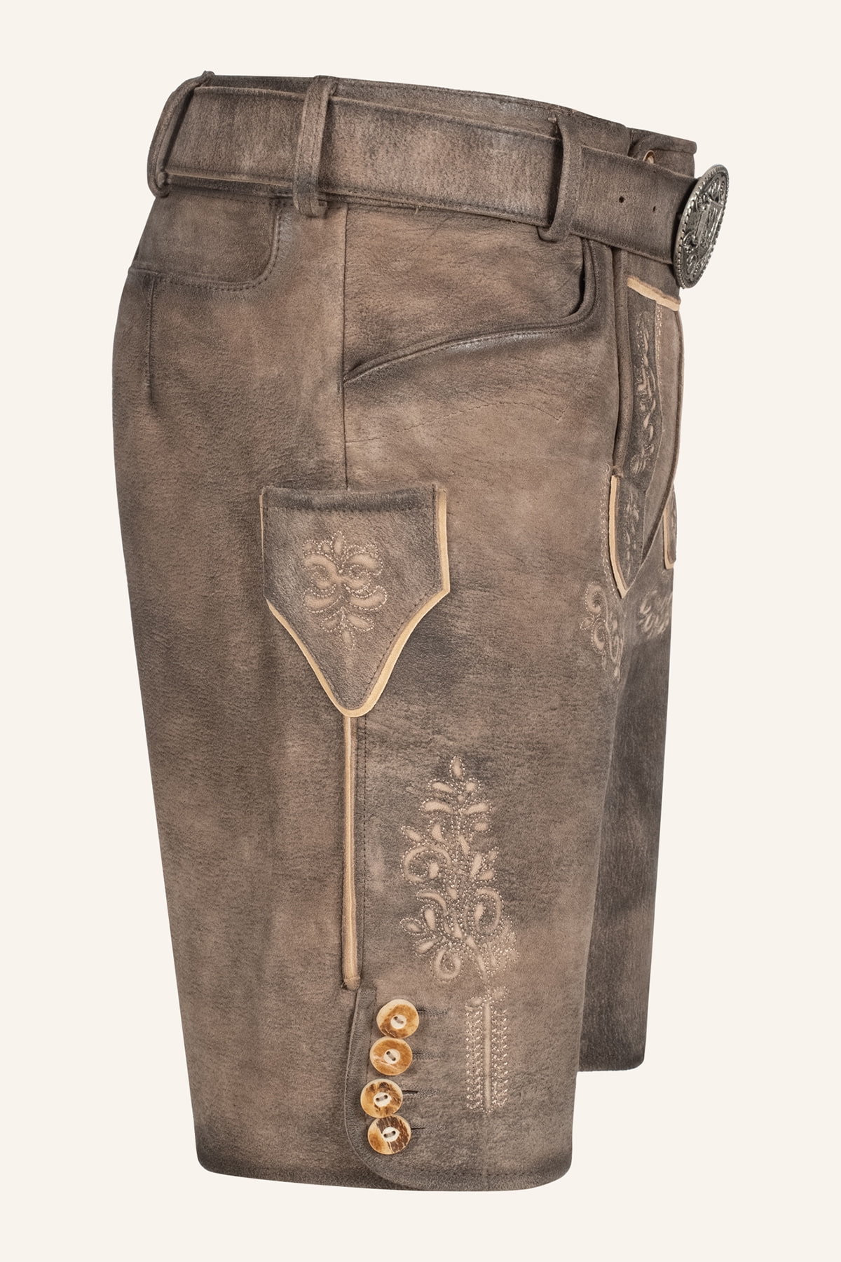 Lederhose Mailo mit Gürtel