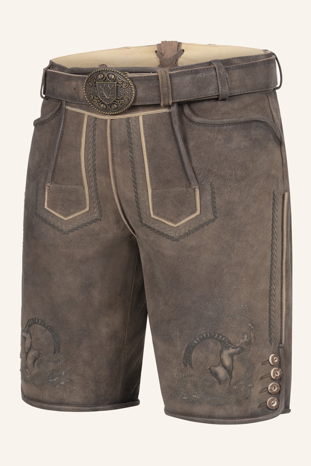 Lederhose Ilian mit Gürtel
