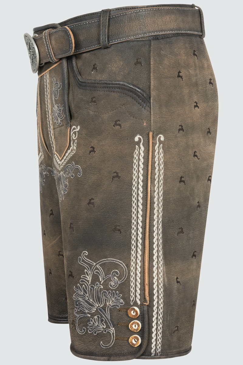 Lederhose Lukas mit Gürtel