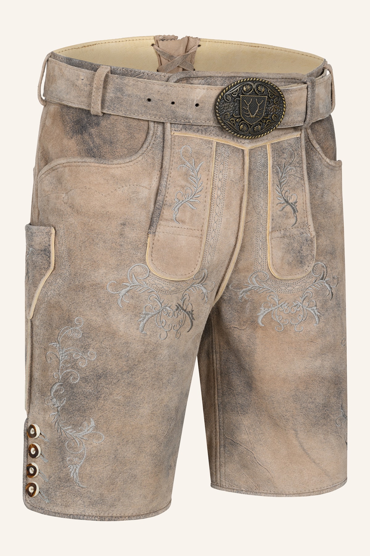 Lederhose Delio mit Gürtel