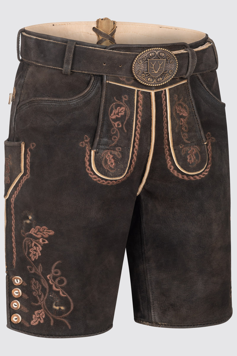Lederhose Terence mit Gürtel