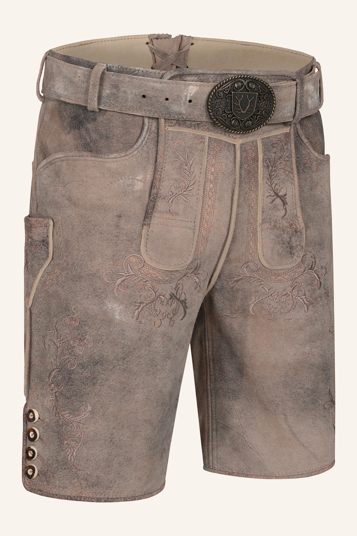 Lederhose Delio mit Gürtel