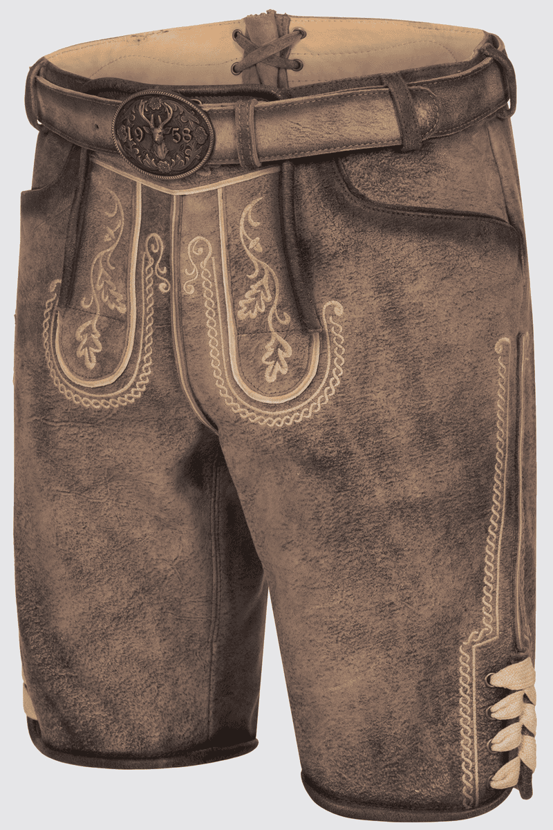 Lederhose Magnus mit Gürtel