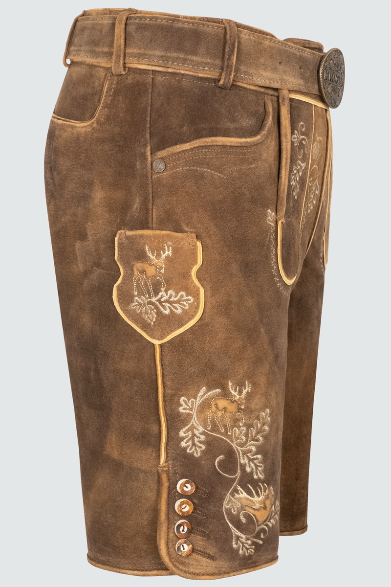 Lederhose Lennard mit Gürtel