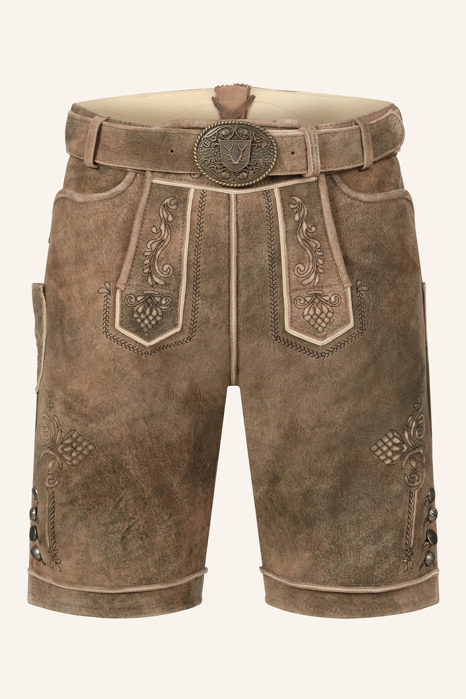 Lederhose Jakobus mit Gürtel