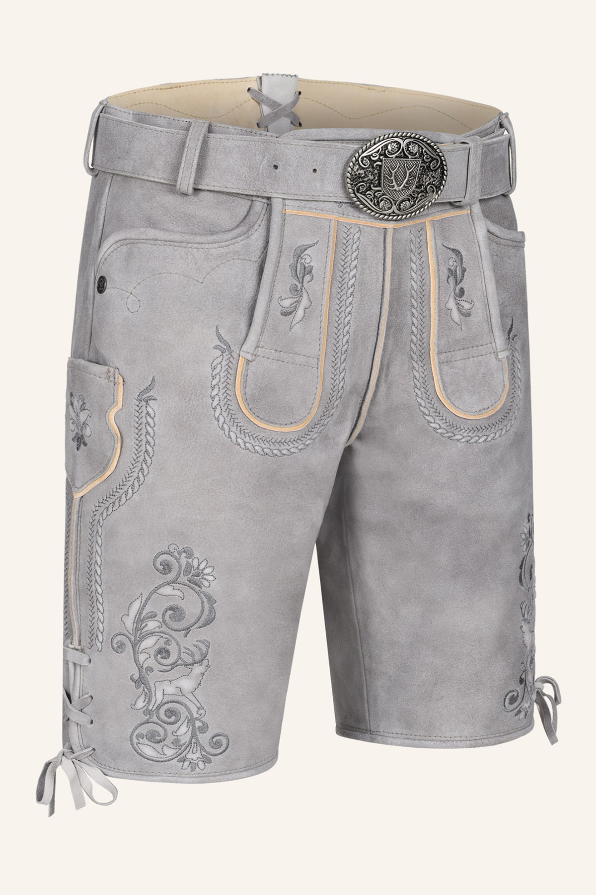 Lederhose Norwin mit Gürtel