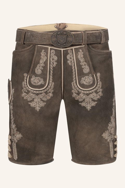 Lederhose Olias mit Gürtel