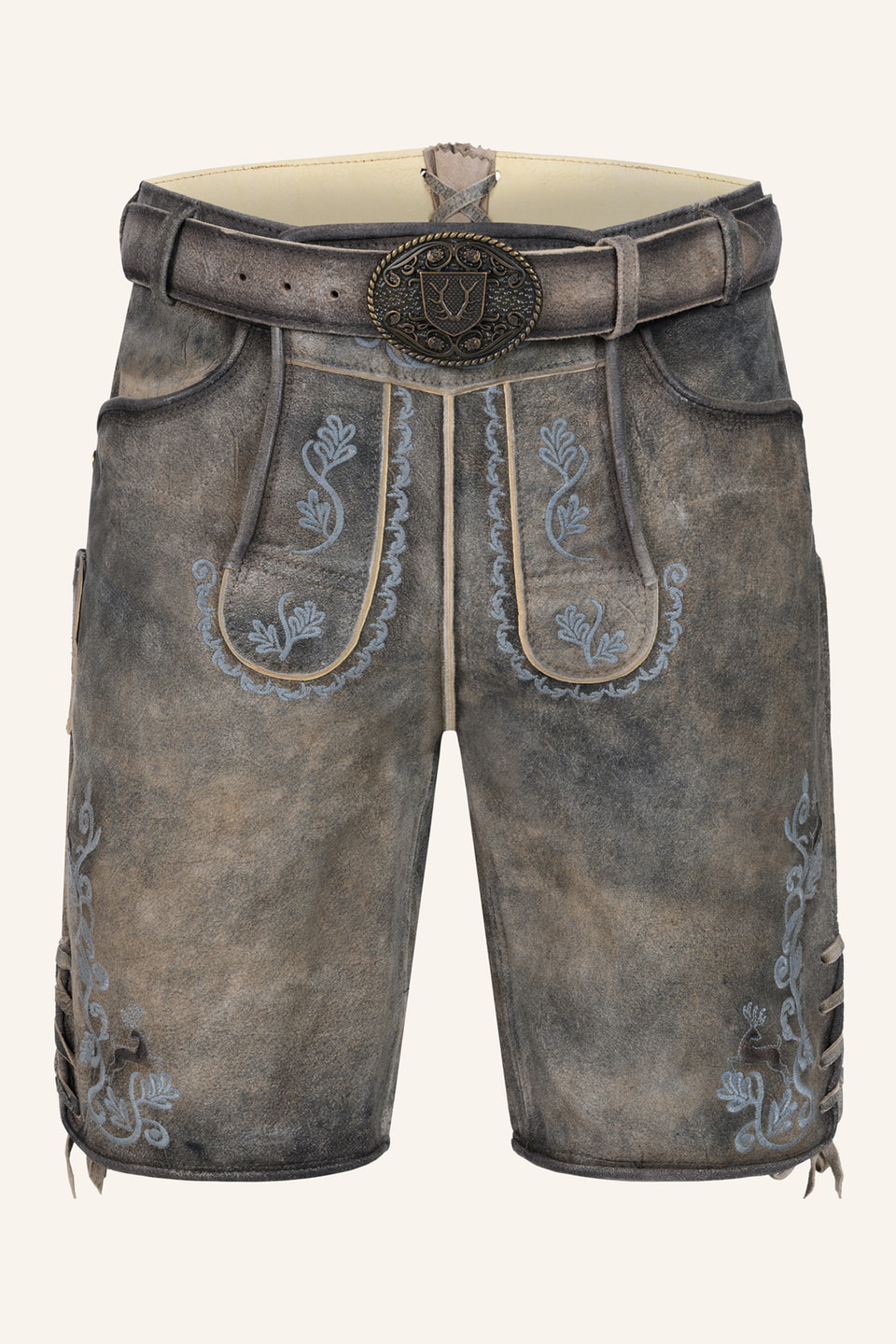 Lederhose Melo mit Gürtel