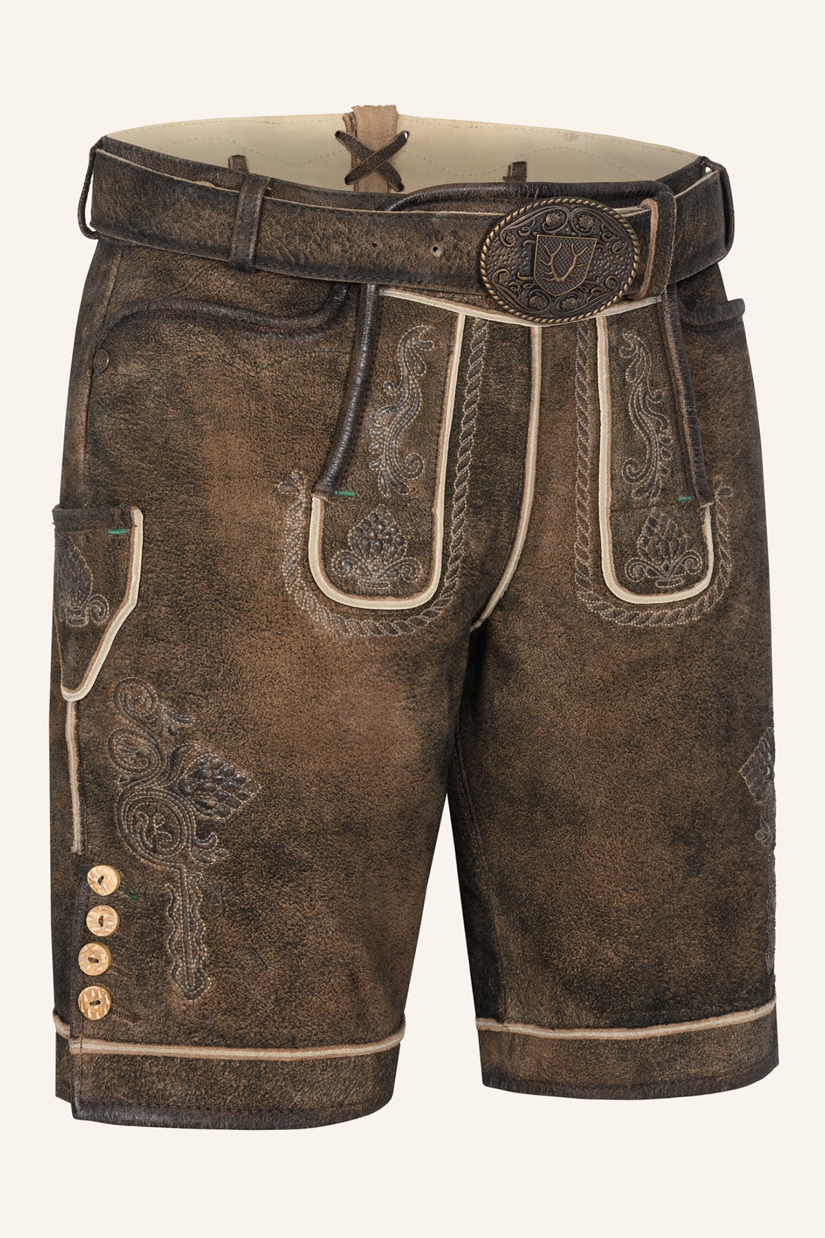 Lederhose Waris mit Gürtel