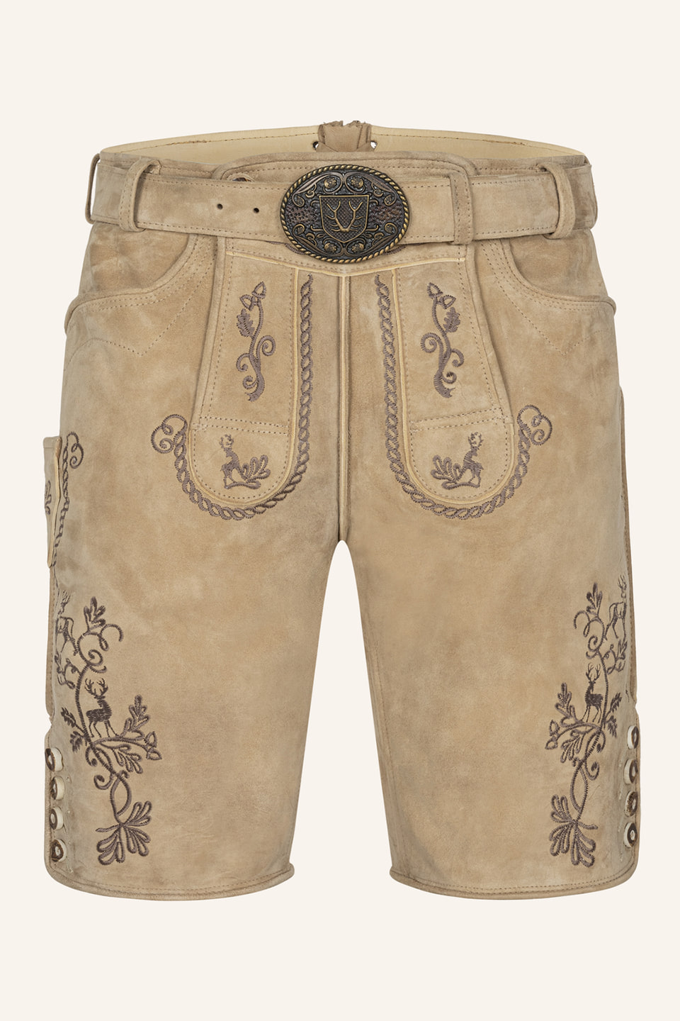 Lederhose Milian mit Gürtel