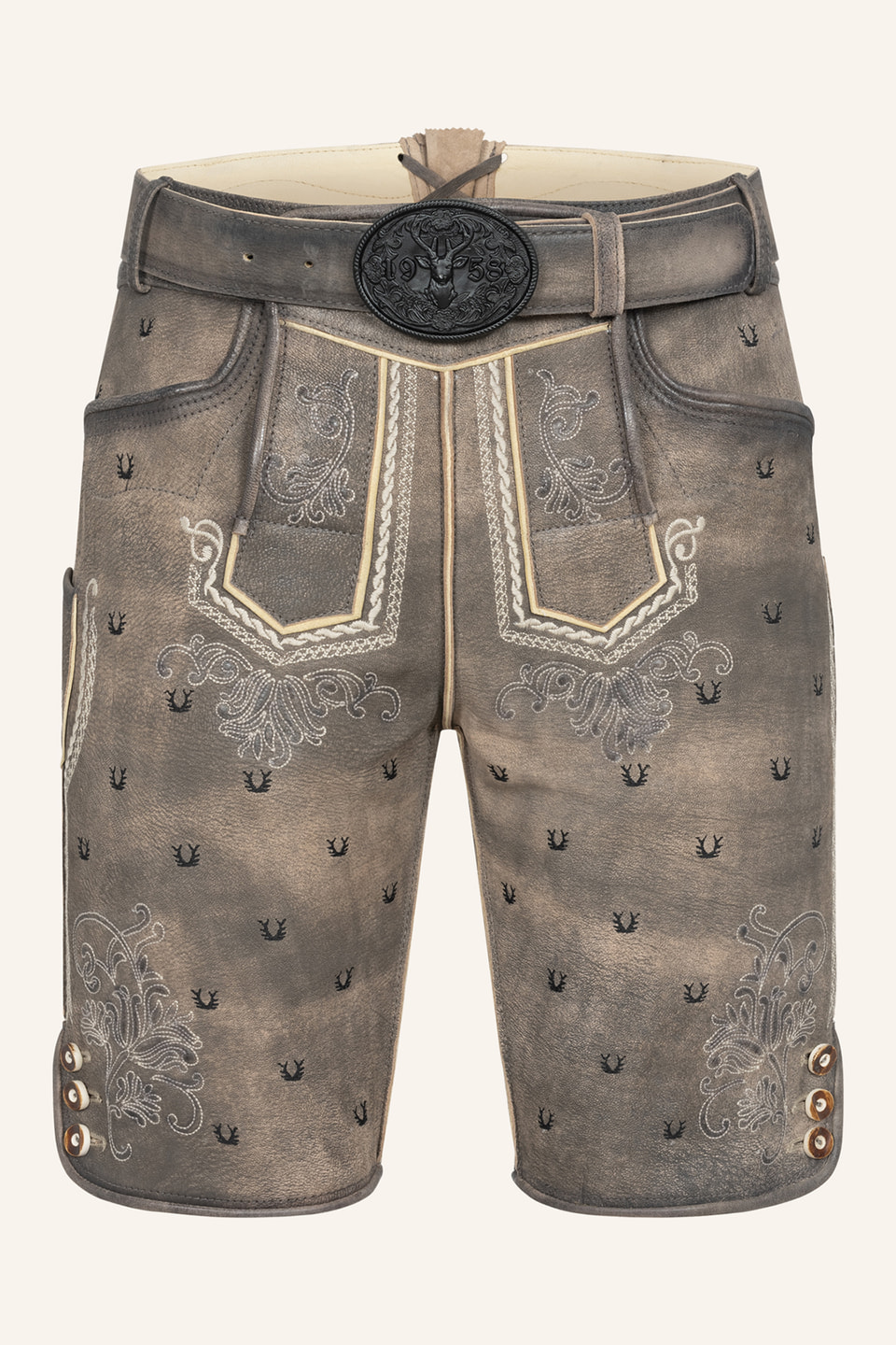 Lederhose Harvey mit Gürtel