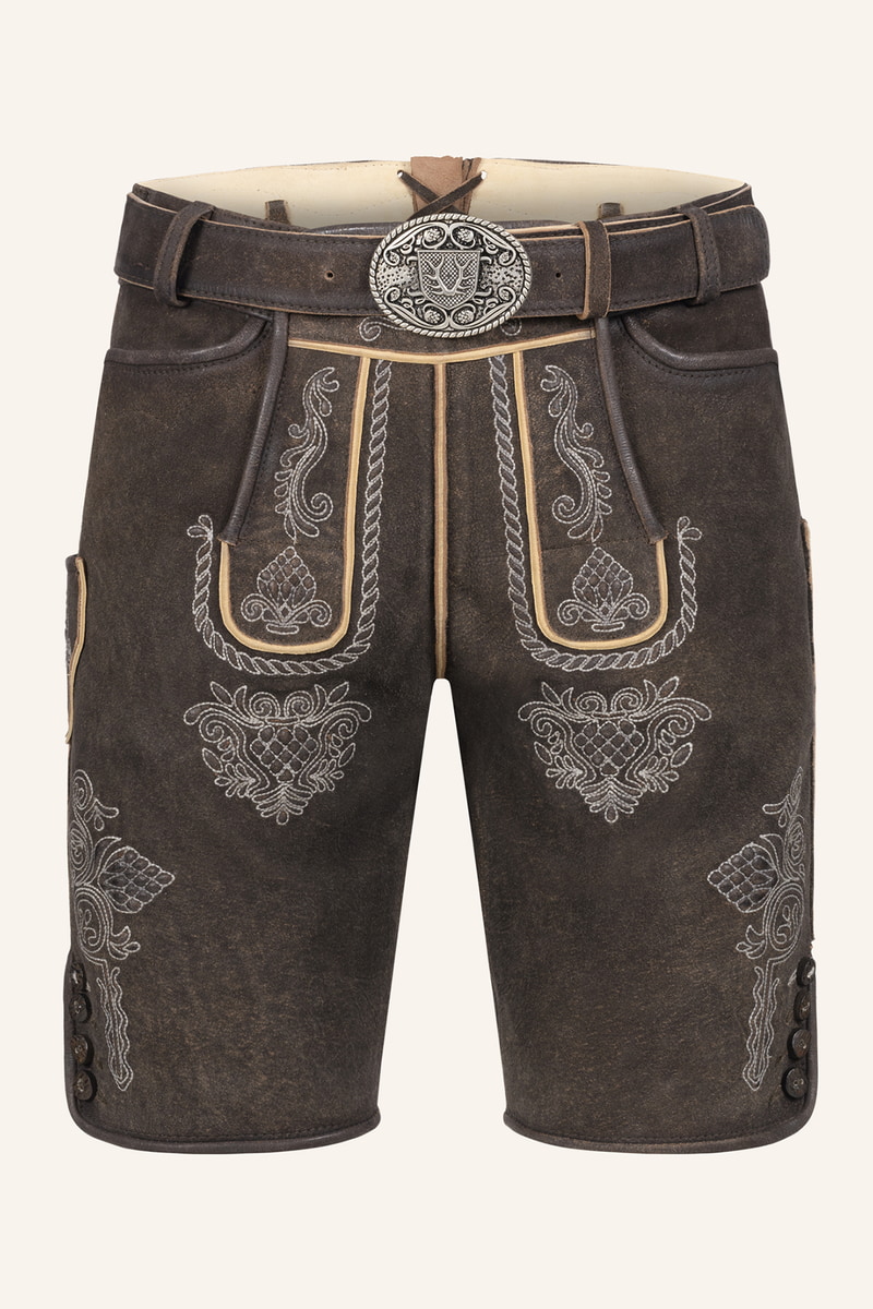 Lederhose Vinc mit Gürtel