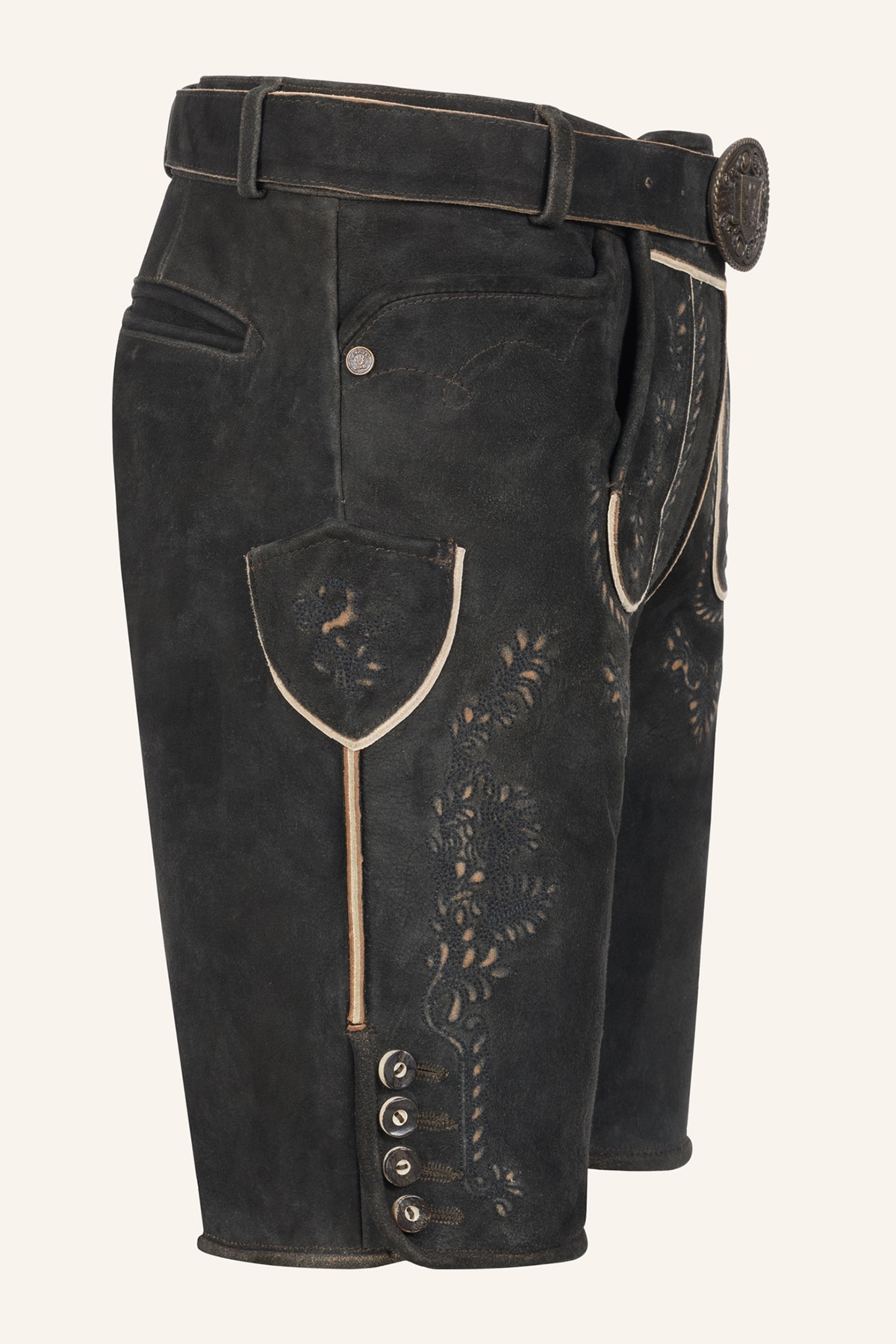 Lederhose Gaspar mit Gürtel