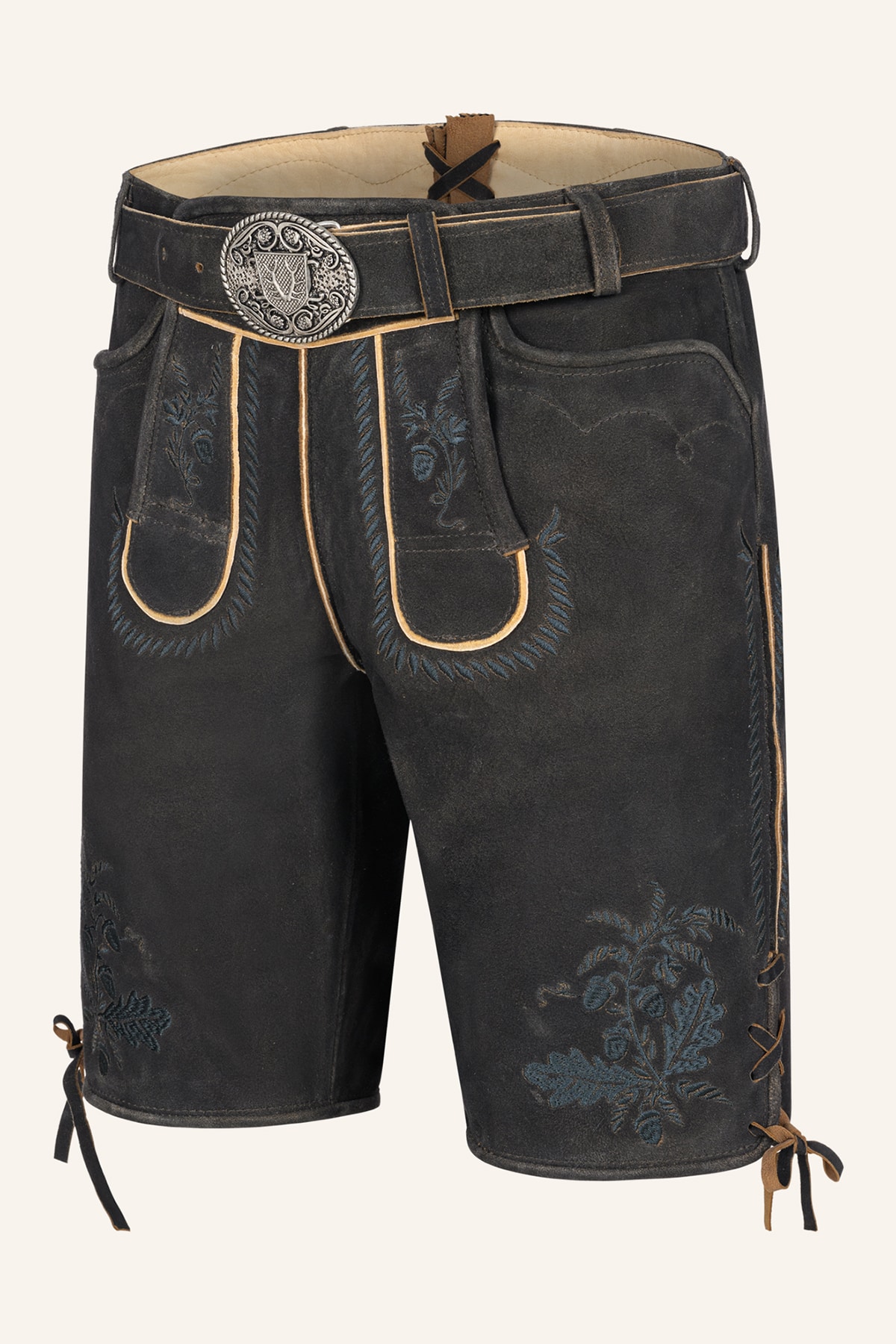 Lederhose Edo mit Gürtel