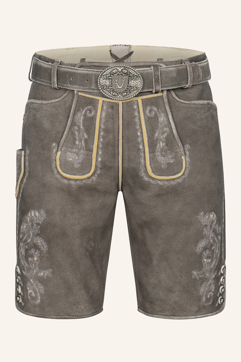 Lederhose Howard mit Gürtel