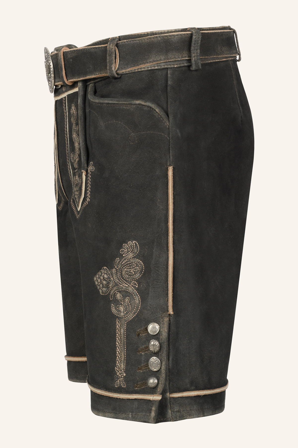 Lederhose Jakobus mit Gürtel