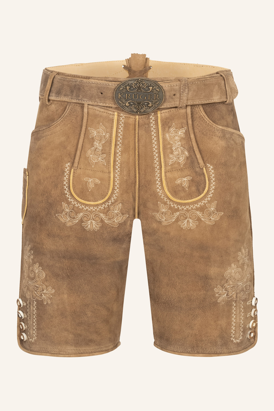 Lederhose Roberto mit Gürtel