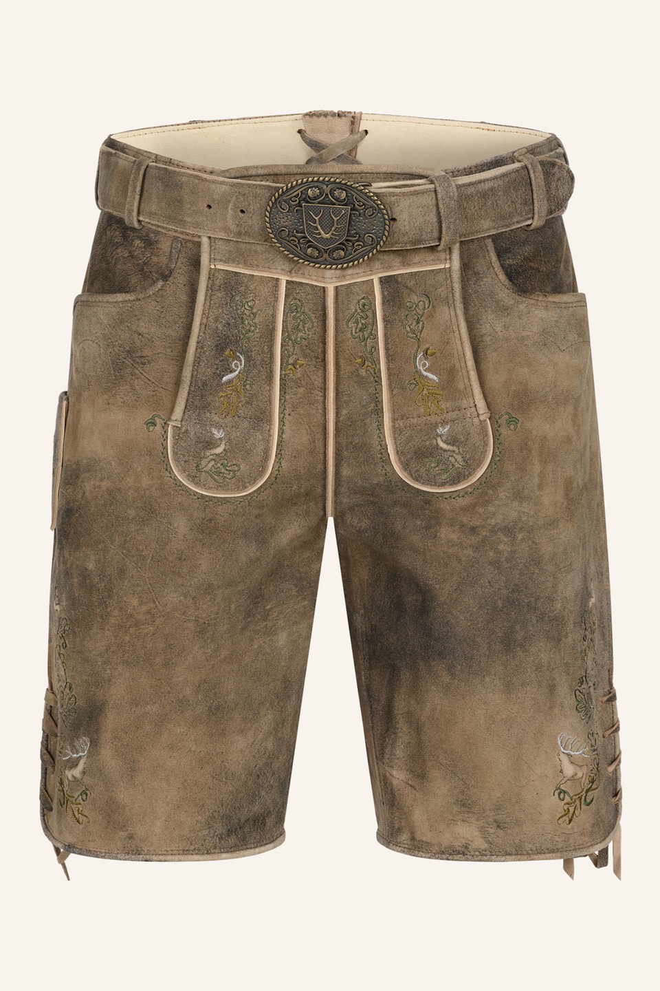 Lederhose Micah mit Gürtel