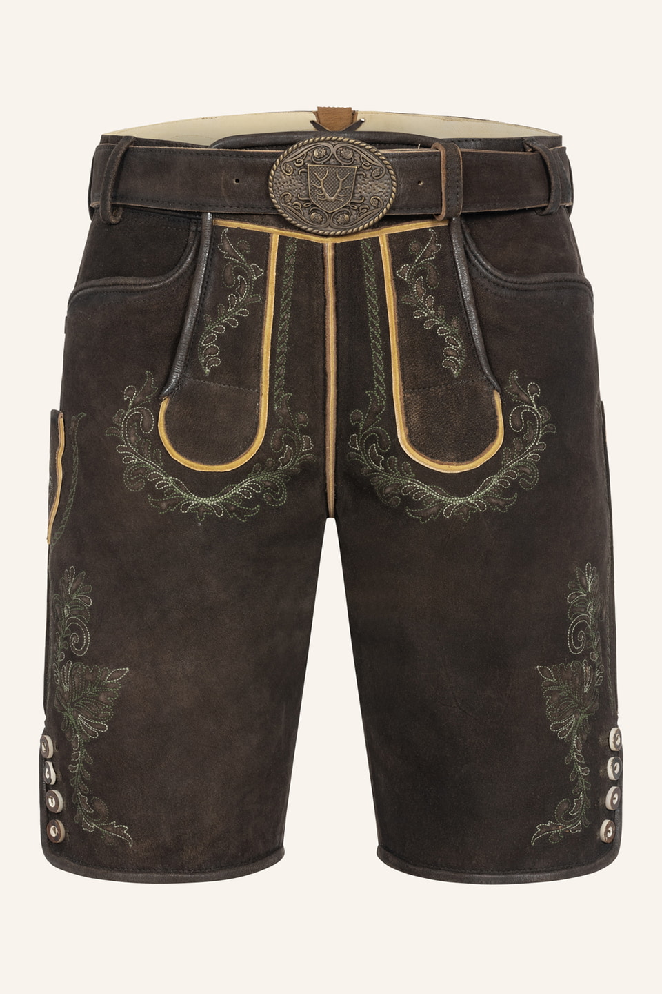 Lederhose Brandon mit Gürtel