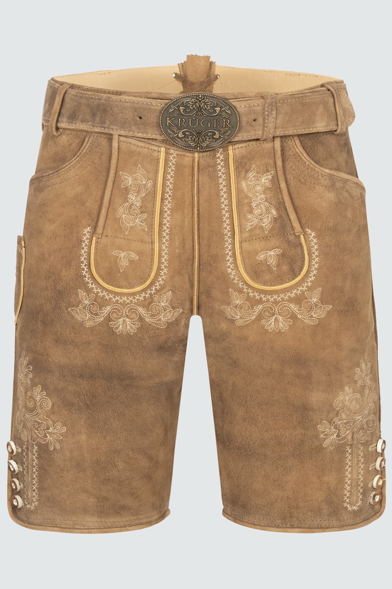 Lederhose Roberto mit Gürtel