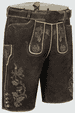 Lederhose Adreon mit Gürtel