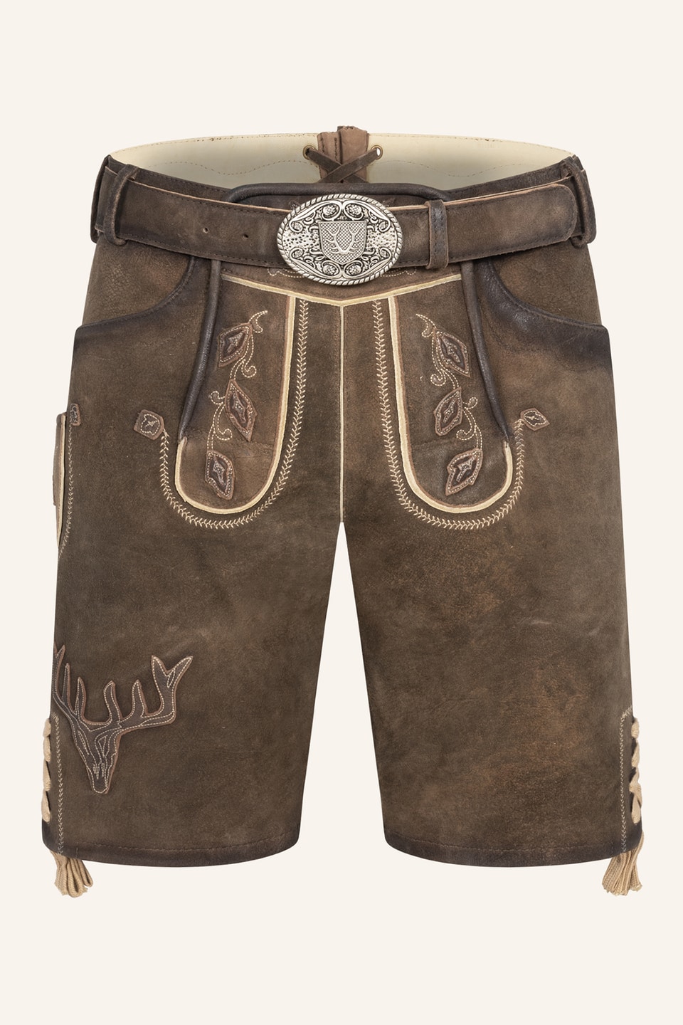Lederhose Werner mit Gürtel