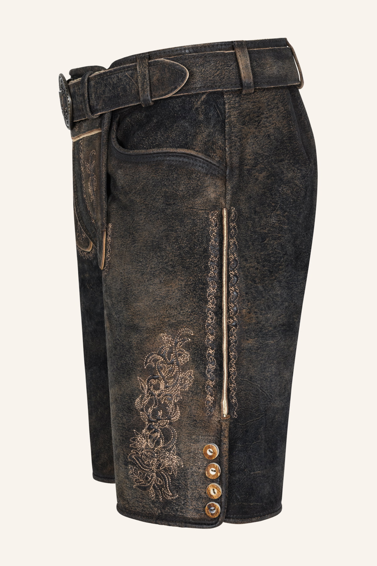 Lederhose Jihn mit Gürtel