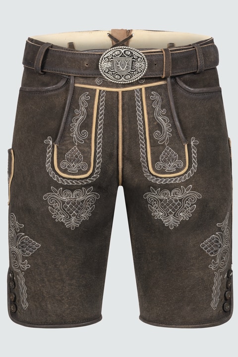 Lederhose Vinc mit Gürtel