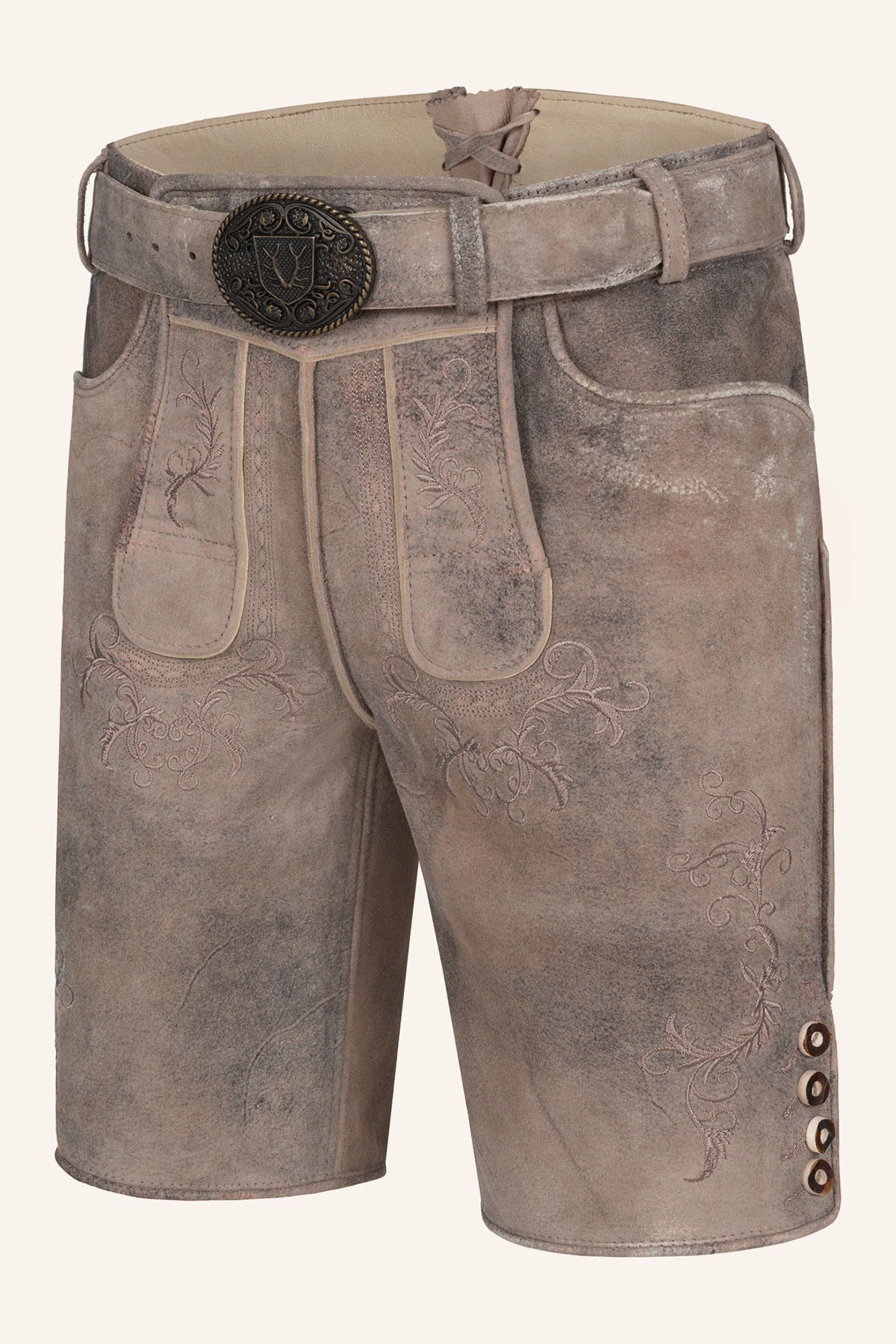 Lederhose Delio mit Gürtel