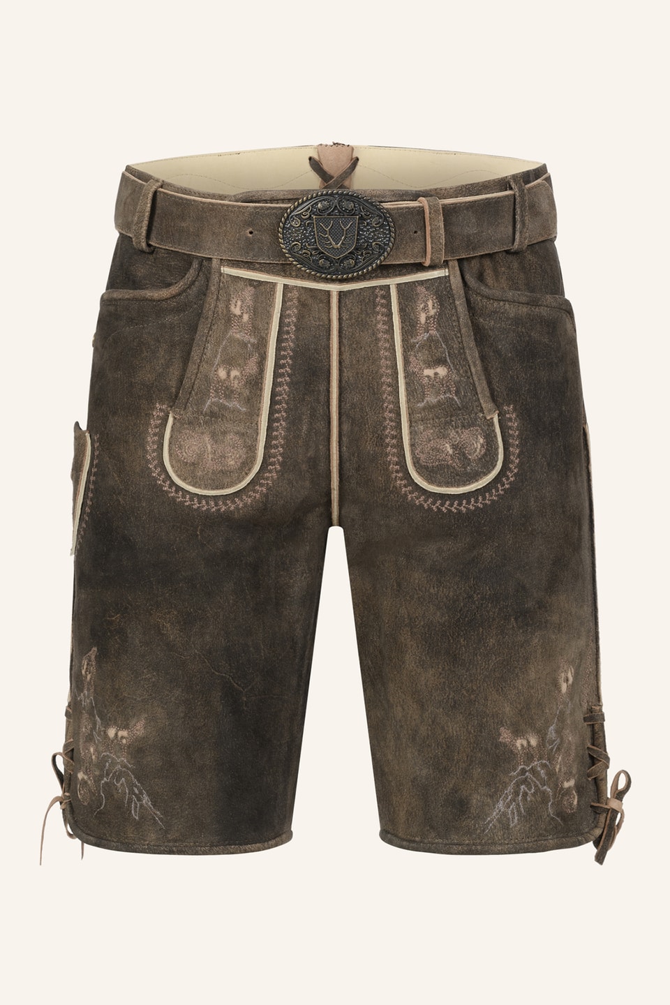 Lederhose Deniz mit Gürtel