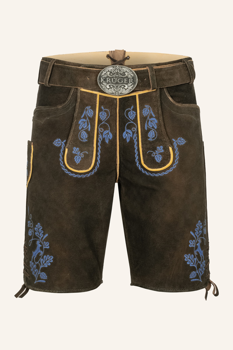Lederhose Roland mit Gürtel