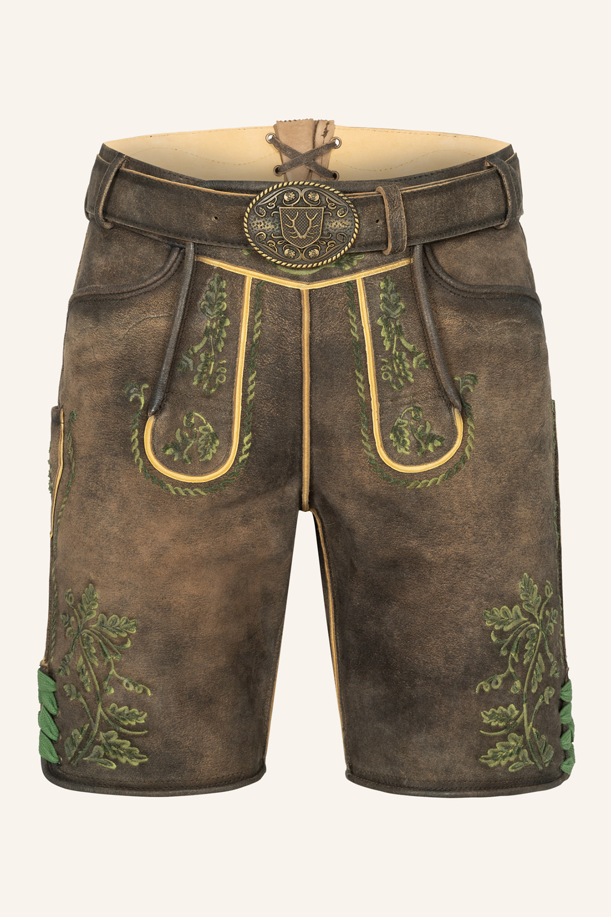 Lederhose Larry mit Gürtel 