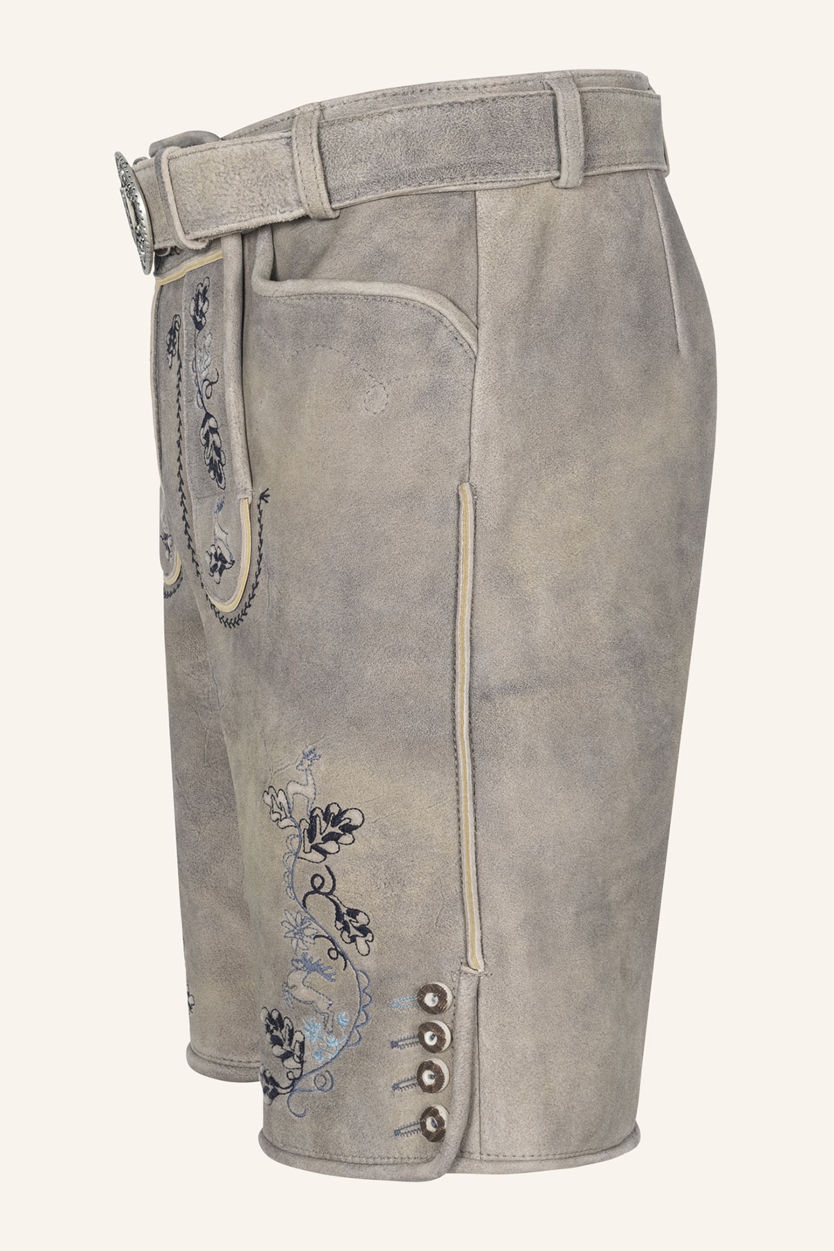 Lederhose Keanu mit Gürtel