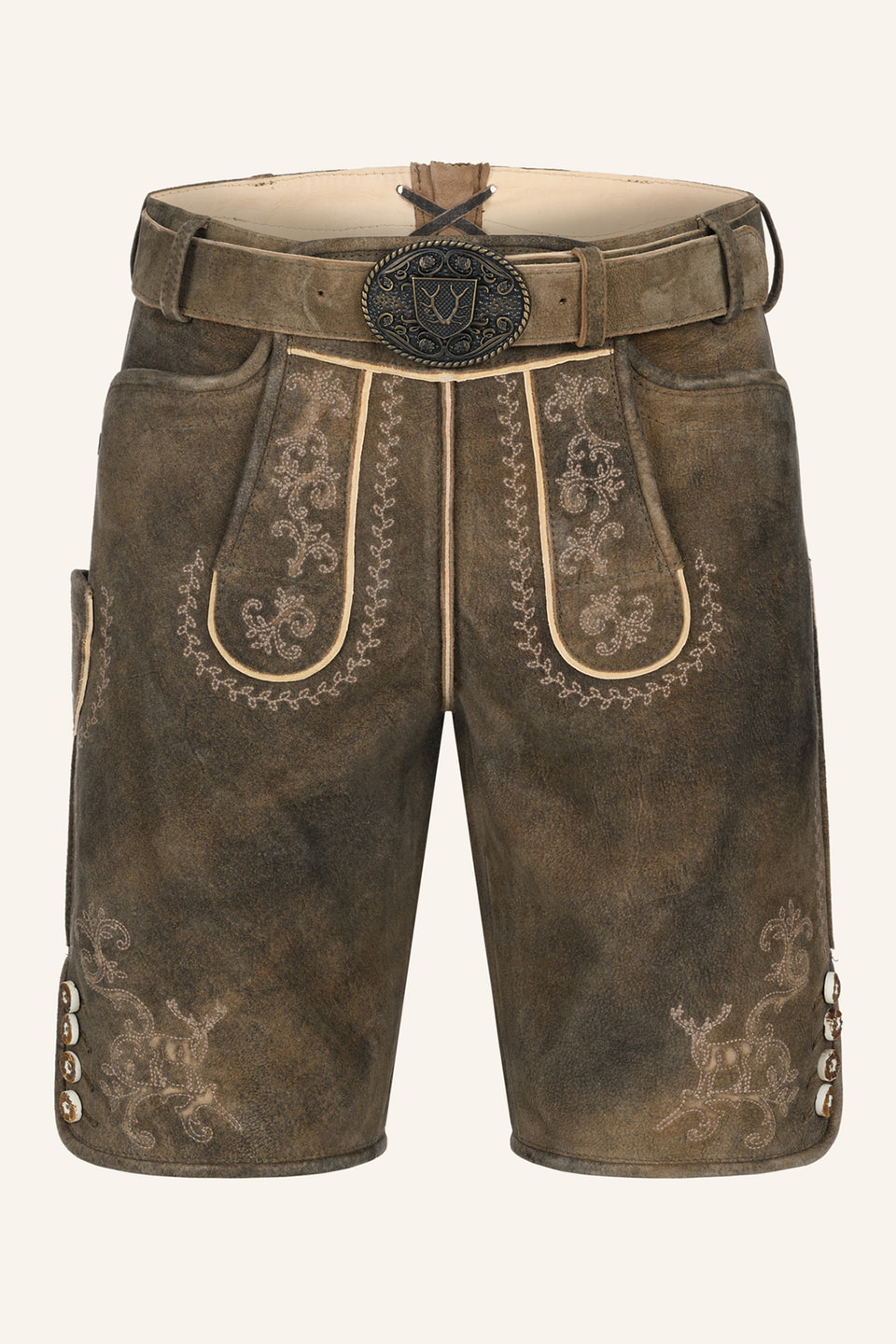 Lederhose Maylon mit Gürtel