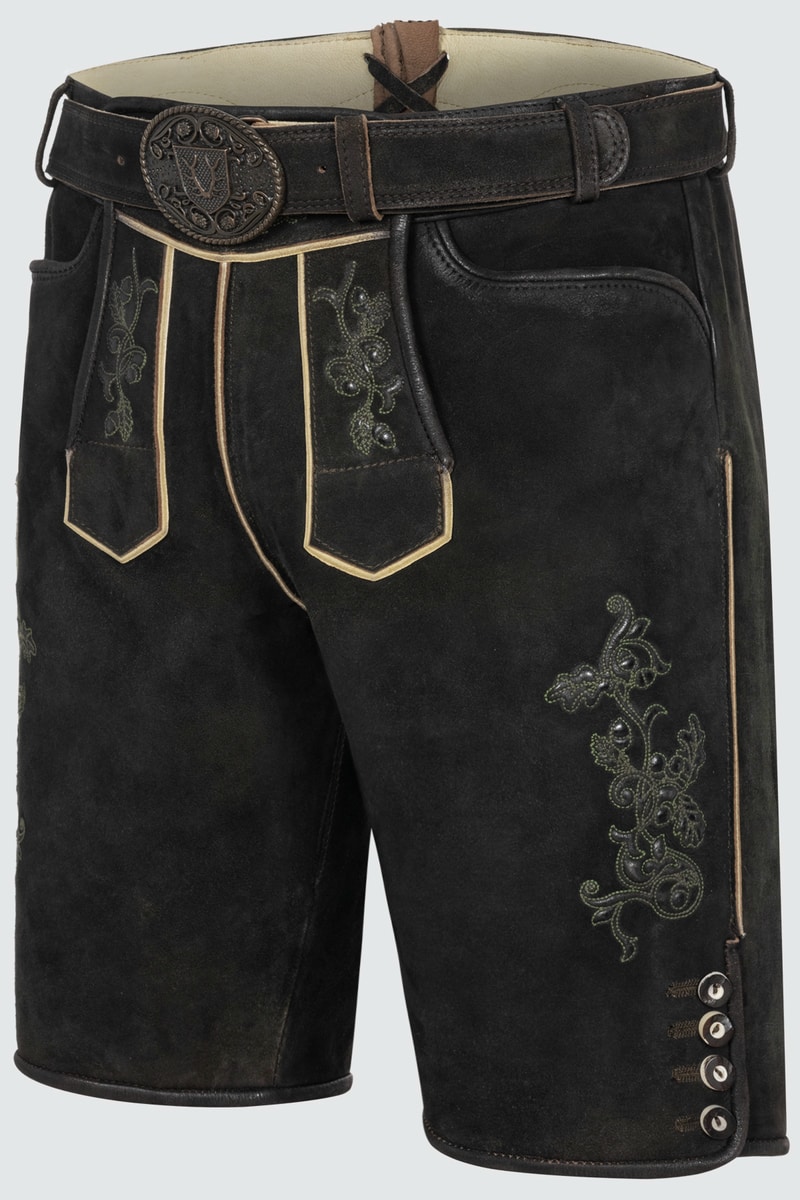 Lederhose Caelius mit Gürtel