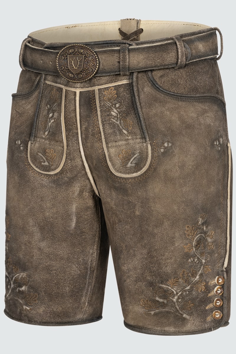 Lederhose Wanja mit Gürtel