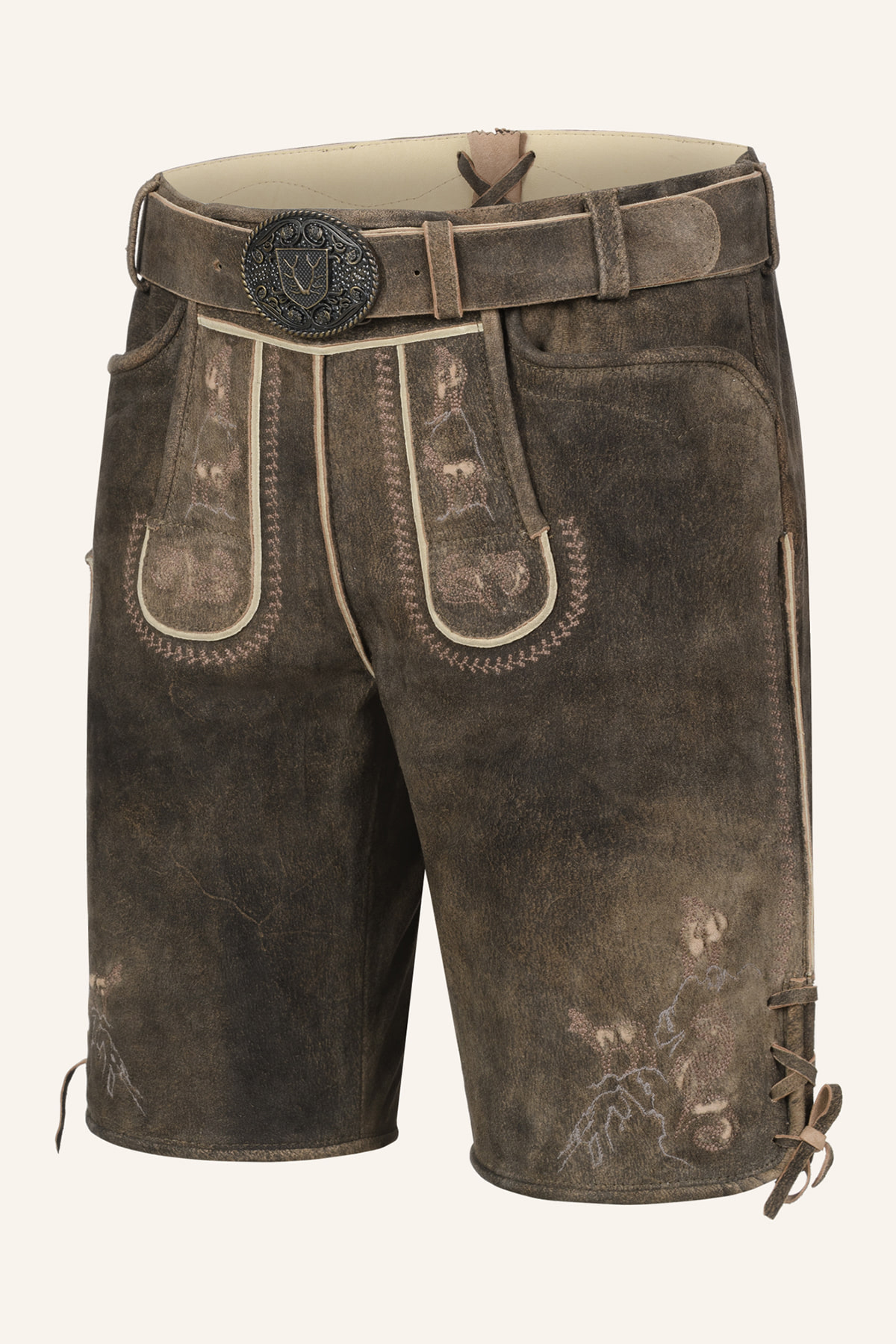 Lederhose Deniz mit Gürtel