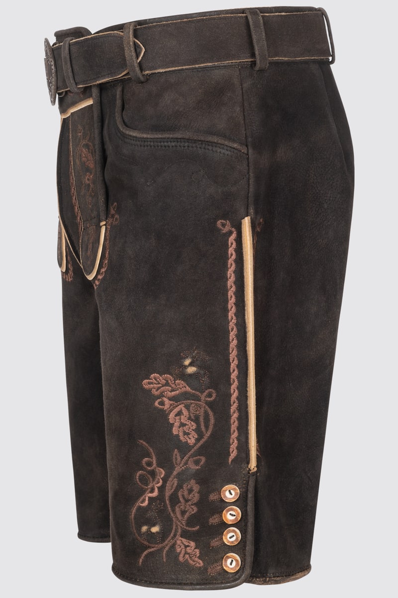 Lederhose Terence mit Gürtel