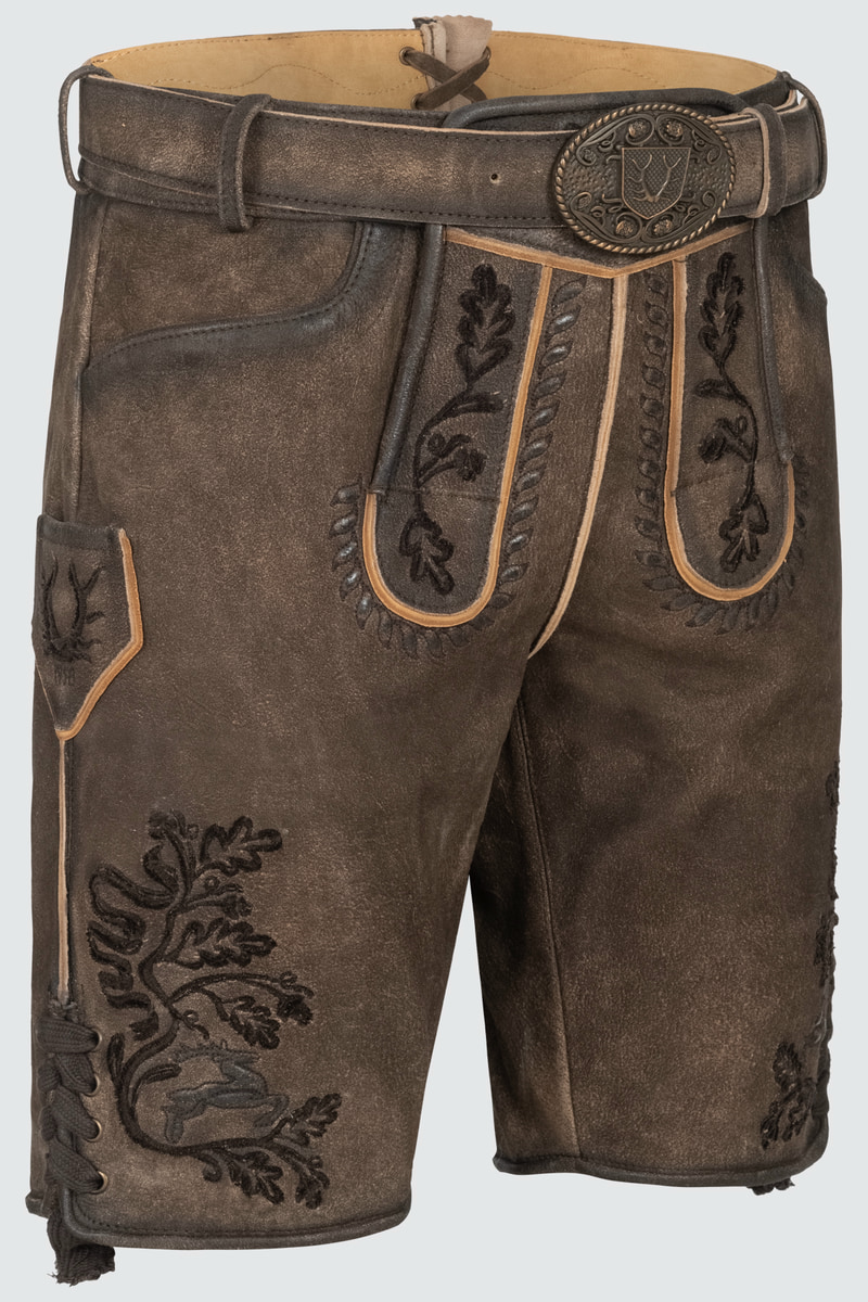 Lederhose Theis mit Gürtel