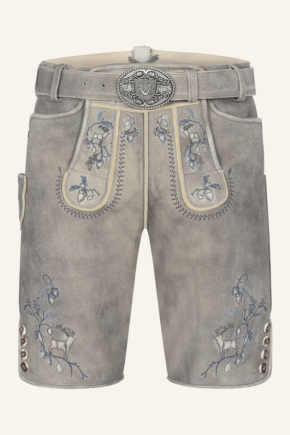Lederhose Ulf mit Gürtel
