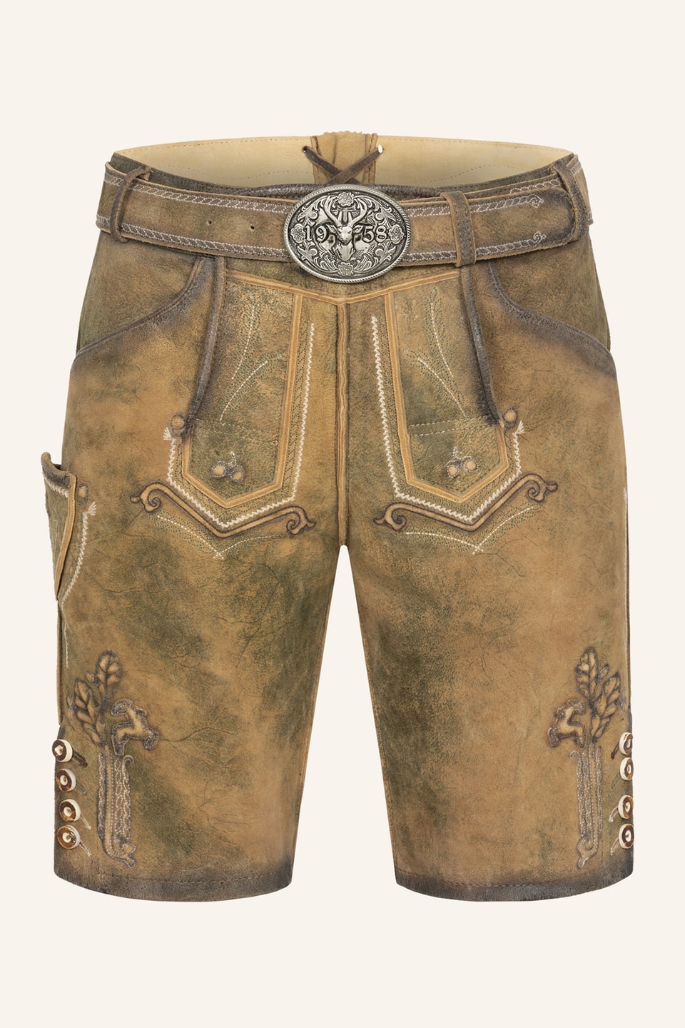 Lederhose Milo mit Gürtel