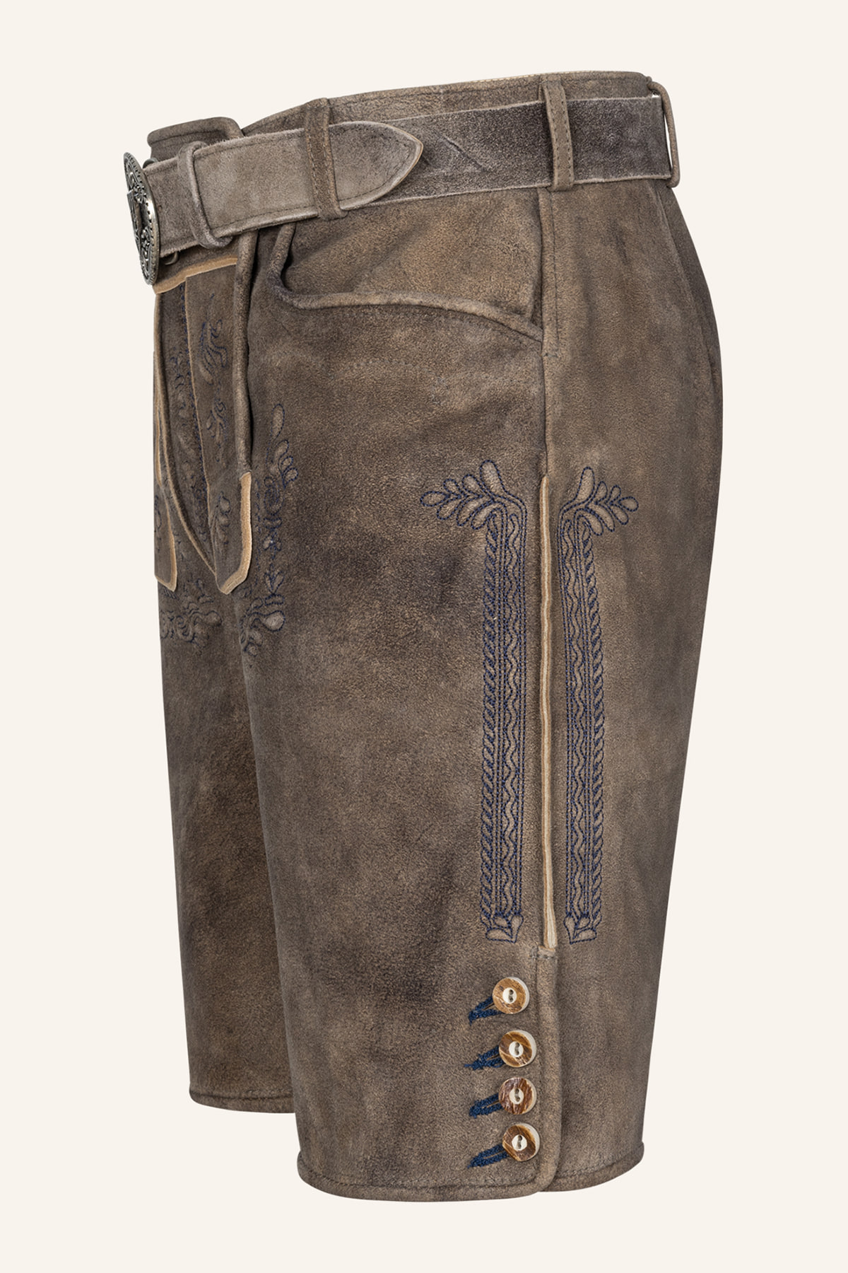 Lederhose Karim mit Gürtel